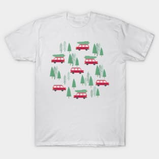 Christmas Tree Station Wagon Headed Home T-Shirt